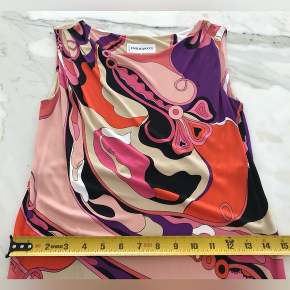 EMILIO PUCCI ORANGE MULTI BELTED DRESS MODEL 11RL95 SIZE IT 42 / US 8 NWOTS! - Picture 9 of 16